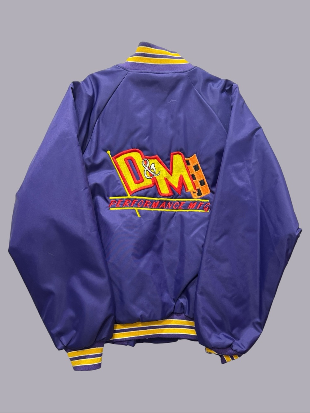 Vintage 80’s Purple Puffer Racing Jacket